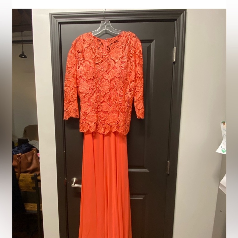 Coral formal gown